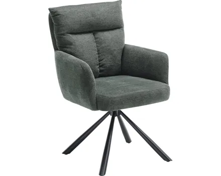 Armlehnstuhl Sofia Microfaser grau