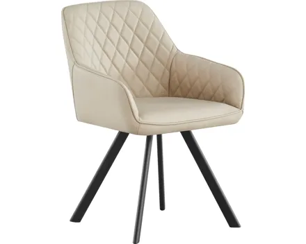 Armlehnstuhl Stan Leder beige