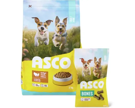 Asco-Trockenfutter Mini-Bones und -Geflügel-Hirse