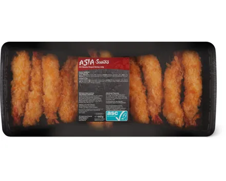 Asia Snacks Banana Shaped Shrimp, ASC