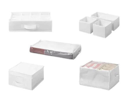 Aufbewahrungsboxen-Sortiment/Unterbettkommode