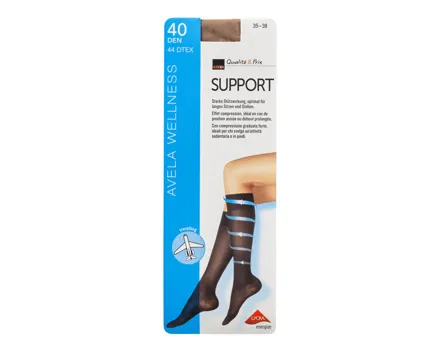 Avela Kniestrumpf Support Hasel 35 - 38