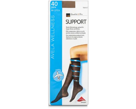 Avela Kniestrumpf Support Hasel 39 - 41