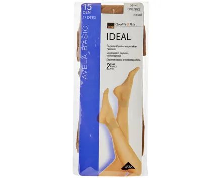 Avela Söckchen Ideal Hasel One Size