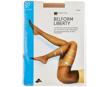 Avela Strumpfhose Belform Liberty Hasel 8.5 - 9