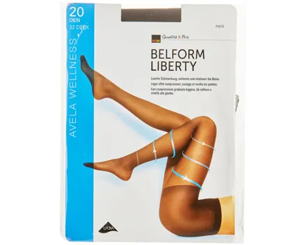 Avela Strumpfhose Belform Liberty Noir 8.5 - 9