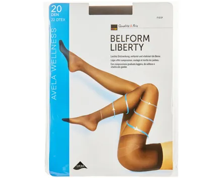 Avela Strumpfhose Belform Liberty Noir 9.5