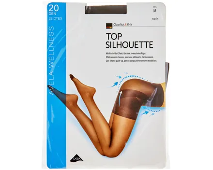 Avela Strumpfhose Top Silhouette Noir 9.5