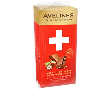Avelines Tafelschokolade Milch mit Haselnüssen