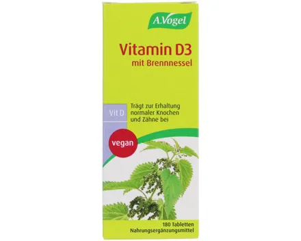A.Vogel Vitamin D3 mit Brennnessel 180 Tabletten