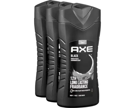 Axe Body Face Hair Wash 3 in 1 Black