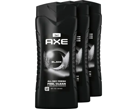 Axe Dusch Black 3 x 250 ml