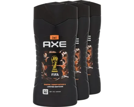 Axe Dusch Dark Temptation FIFA C. 3 x 250 ml