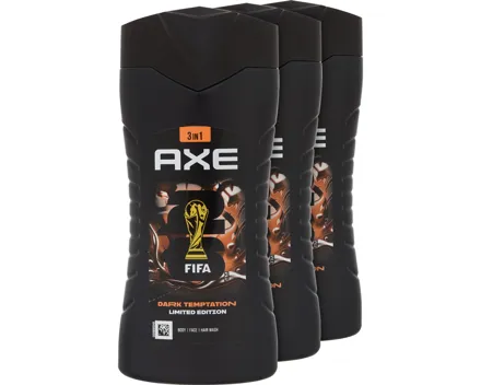 Axe Dusch Dark Temptation FIFA C. 3 x 250 ml