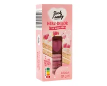 BACK FAMILY Macaron Dekore, Herz
