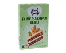 BACK FAMILY Marzipan Rübli