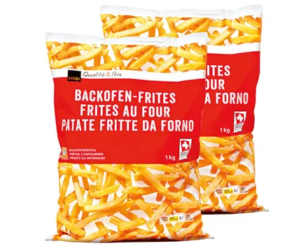 Backofen Pommes Frites 2x1kg