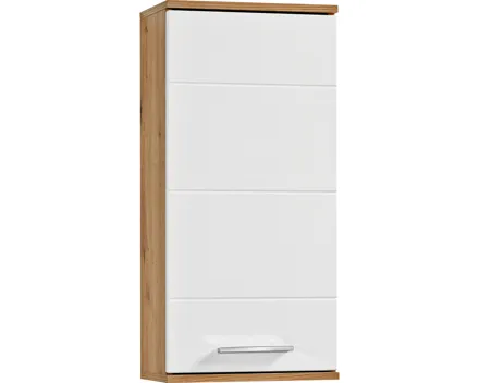 Badhängeschrank Bergen Dekor Eiche Artisan weiss 35 x 74 x 22 cm