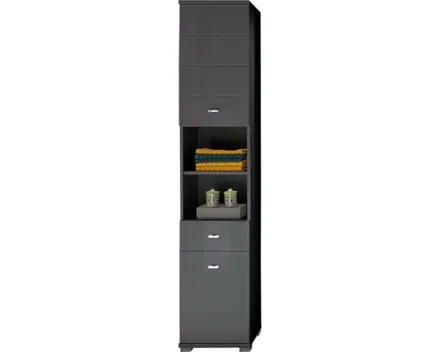 Badhochschrank Loop Dekor grau 38 x 190 x 30 cm