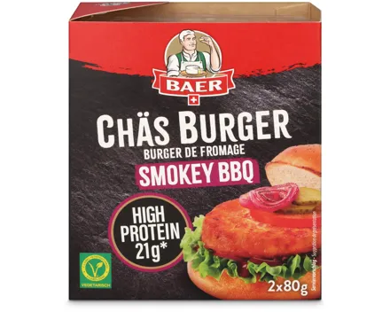 Baer Chäs Burger High Protein Smokey BBQ 2x80g