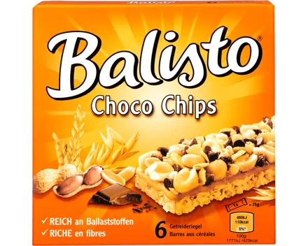 Balisto Getreideriegel Choco Chips