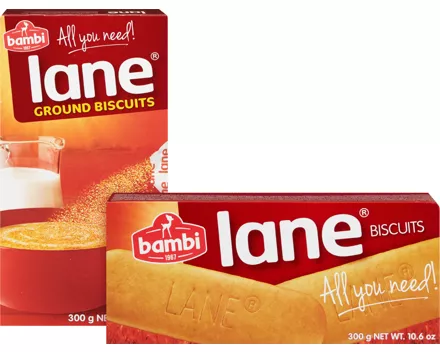 Bambi Lane Biscuits und Biscuits gemahlen
