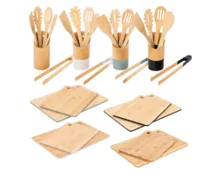 Bambus Schneidebretter, 2er Set & Küchenhelfer