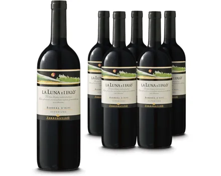 Barbera d'Asti Superiore La Luna e i Falo Docg 6x 75cl (2023) – Rotwein, Italien (0.75l)