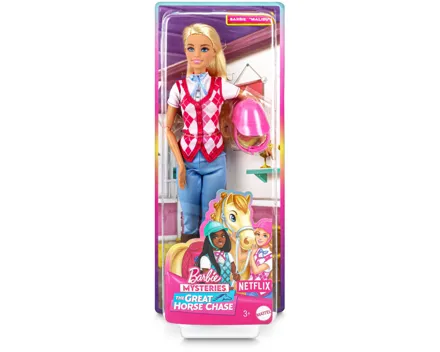 Barbie Mysteries: Das geheimnisvolle Pferdeabenteuer Reiterin Malibu Puppe 3+ Jahre