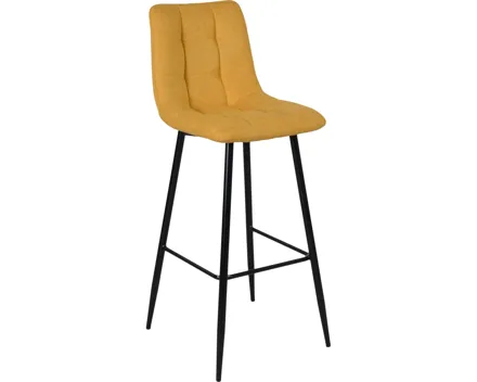Barhocker Angi Stoff gelb