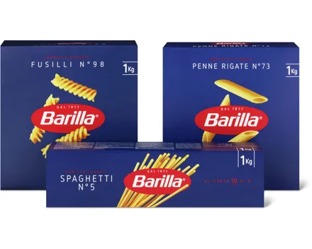 Barilla-Spaghetti, -Fusilli oder -Penne Rigate