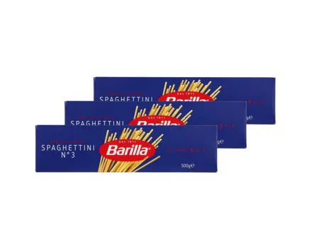 Barilla Spaghettini No. 3 3x 500g