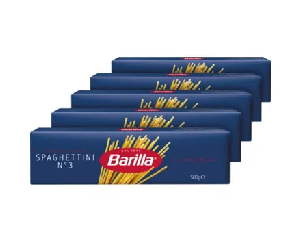 Barilla Spaghettini Nr. 3 5 x 500 g