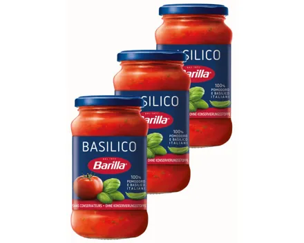 Barilla Tomatensauce Basilikum 3x 400g