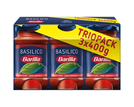 Barilla Tomatensauce Basilikum 3x400g