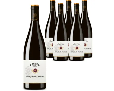 Beaujolais Gamay Maison Castel 6x 75cl (2022) – Rotwein, Frankreich (0.75l)