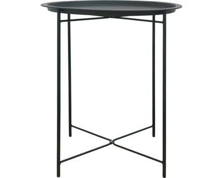 Beistelltisch Metall schwarz Ø 47 x 51 cm