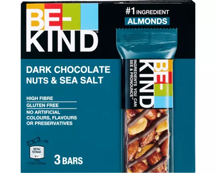 BeKind Riegel Dark Chocolate Nuts & Sea Salt