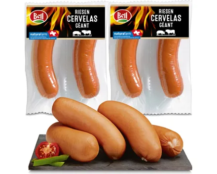 Bell Naturafarm Riesen Cervelas 2 Stück 2x 300g