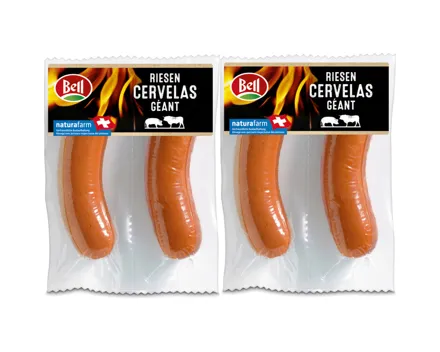 Bell Naturafarm Riesen Cervelas 2 Stück 2x 300g