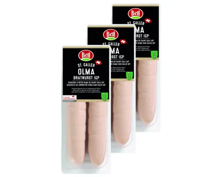 Bell St.Galler Olma Bratwurst 3x2 Stück 960g