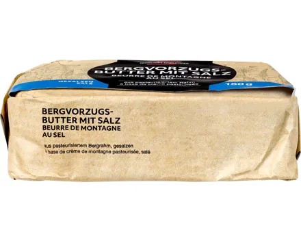 Bergvorzugsbutter mit Salz