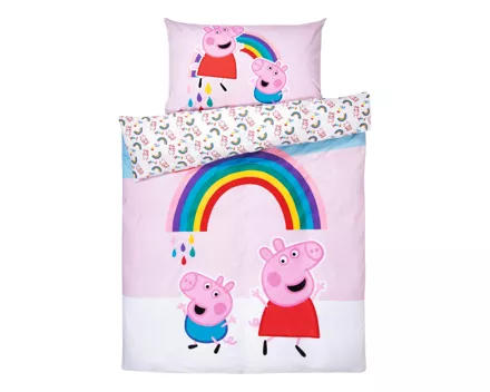 Bettwäsche Peppa Pig Regenbogen