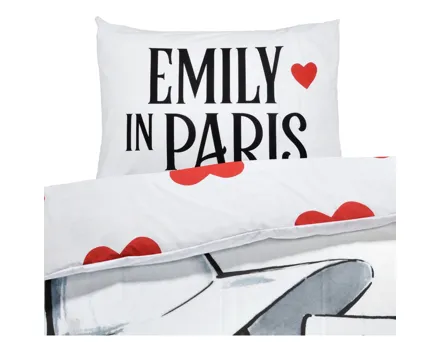 Bettwäsche Renforcé Emily in Paris weiss