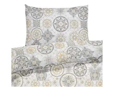 Bettwäsche Renforcé Mandala beige 70x140 Baby Fixleintuch