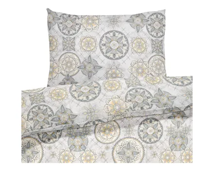 Bettwäsche Renforcé Mandala beige 70x140 Baby Fixleintuch