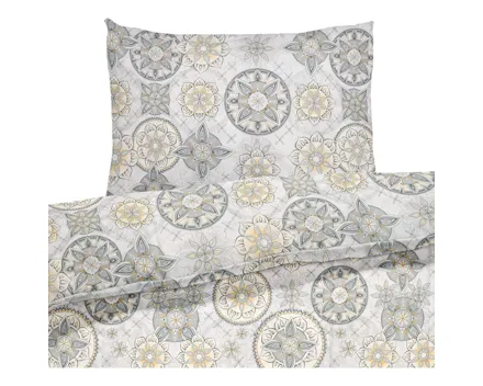 Bettwäsche Renforcé Mandala beige 70x140 Baby Fixleintuch