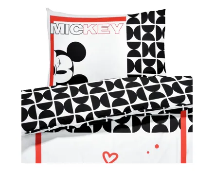 Bettwäsche Renforcé Mickey Mouse weiss