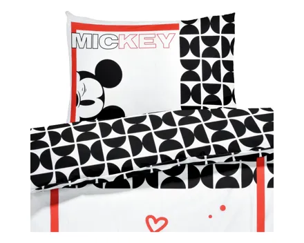 Bettwäsche Renforcé Mickey Mouse weiss