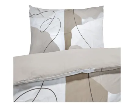 Bettwäsche Satin Art taupe 50x70 Kissenbezug